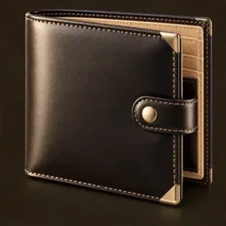 Leather bifold wallet — Kingmaker Casino